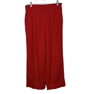 AUM The Voice Of Nature Red 100% Wool Cropped Pants Medium